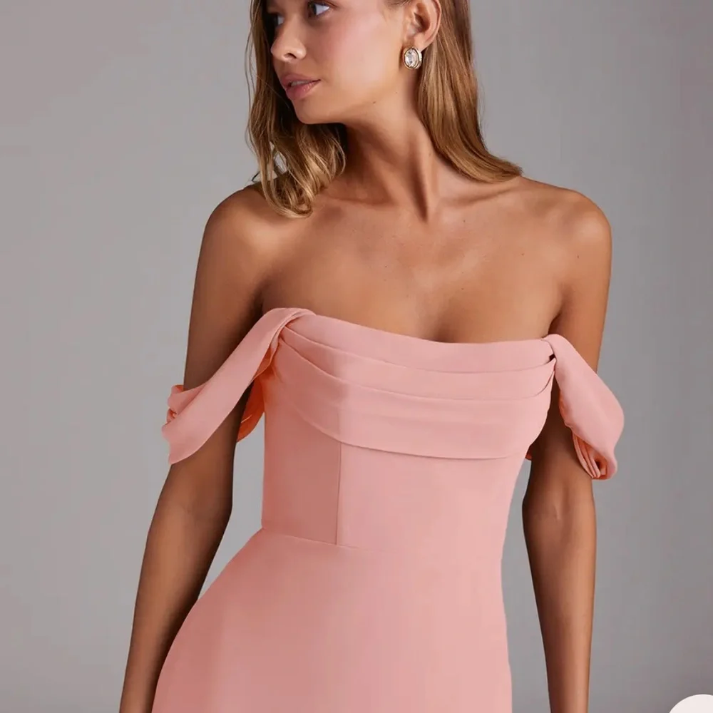 Azazie Saige Rosette Chiffon Gown - Picture 9 of 12